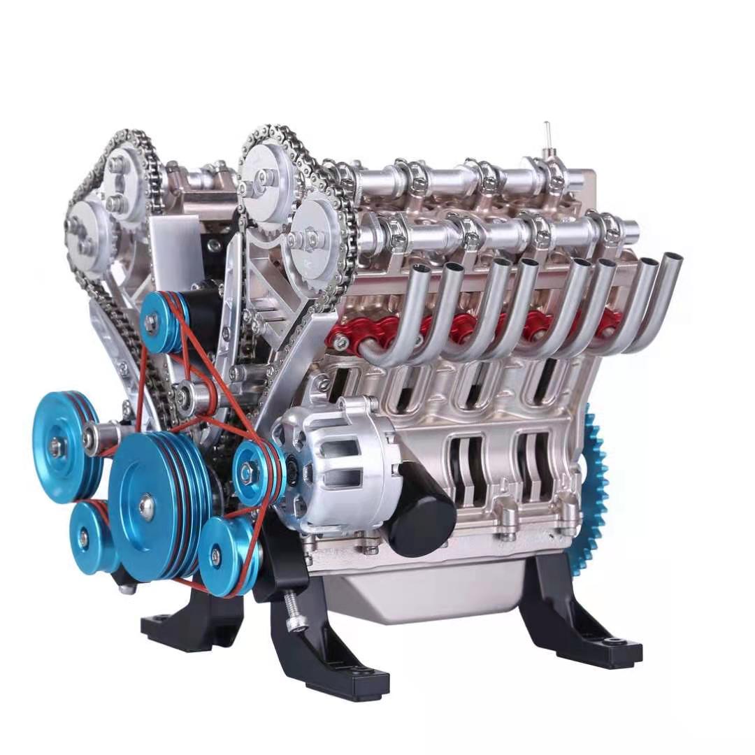 Assembled TECHING V8 Engine Metal Model Kit