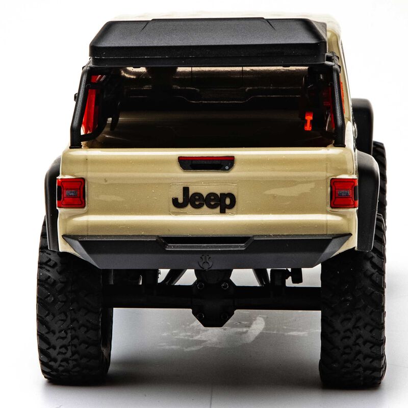 1 24 SCX24 Jeep JT Gladiator 4WD Rock Crawler Brushed RTR, BEIGE Open.jpg