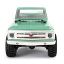 1 24 SCX24 1967 Chevrolet C10 4WD Truck Brushed RTR, GREEN Front.jpg