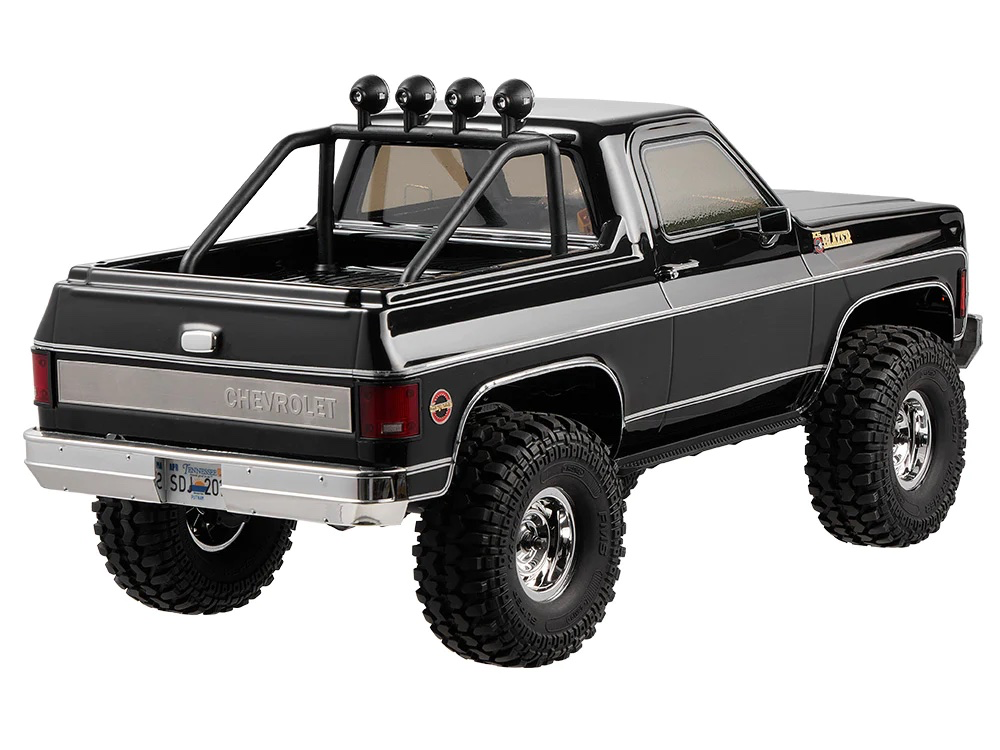 FMS 1-10 FCX10 Chevrolet K5 Blazer RS 3QTR Rear BLACK.webp