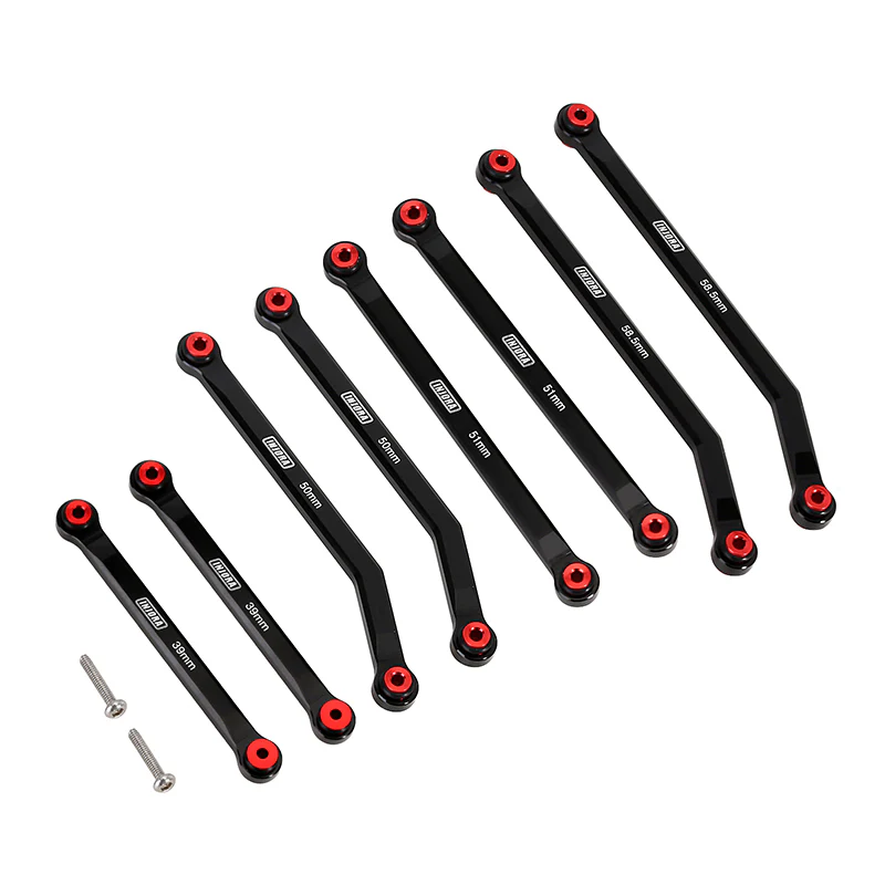 SCX24 Aluminium High Clearance Links Set BLACK 3.webp