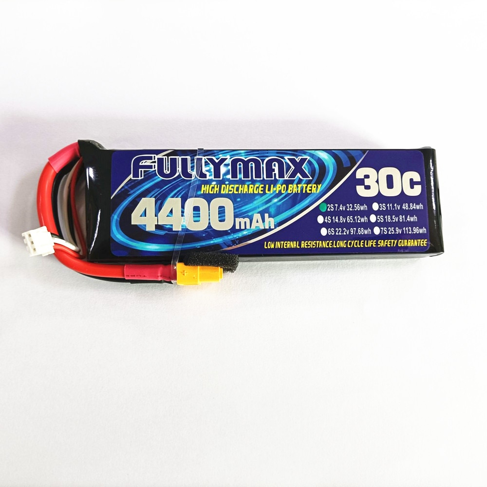 FULLYMAX LiPo Battery 2S 7.4V 4400mAh 30C