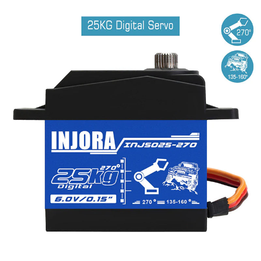 [INJS025-270_Arm] INJORA 25KG Large Torque Waterproof Metal Gear Digital Servo