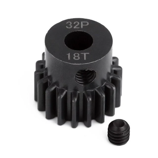 [Gear02-18T] INJORA 1pc 5mm M0.8 32P Metal Steel Motor Pinion Gear for 1/10 1/8 RC Car